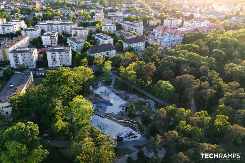 Betónové skateparky Skatepark v Ostrołęce