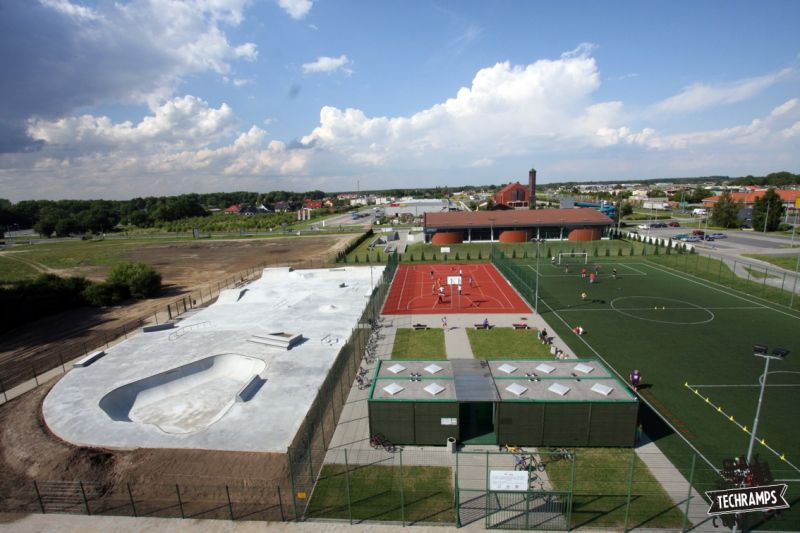 Betonowy skatepark w Wolsztynie