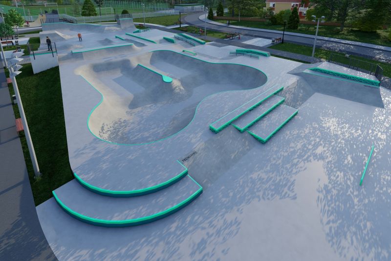 Conception et construction de skateparks en béton 