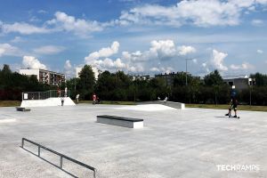 Concrete skatepark