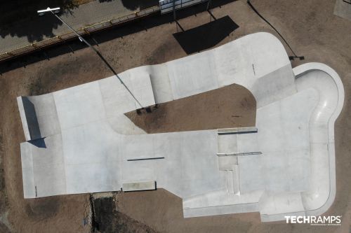 Concrete skatepark in Pleszew