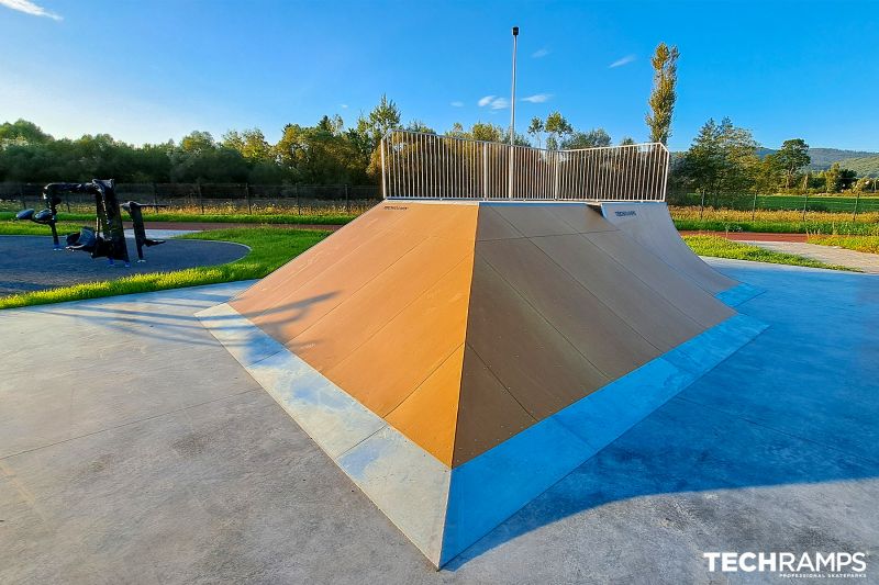 Dizajn skateparku Modulárny skatepark Łodygowice