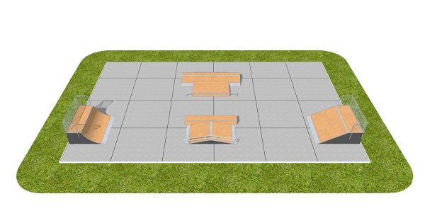 Exemple de skatepark SM007 Exemple de skatepark SM007