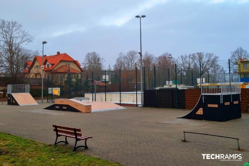 Prekážky - skatepark v Dziwnowe 