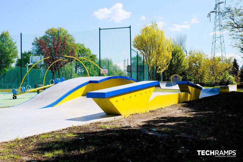 Hubby - przykład przeszkody na skateparku 