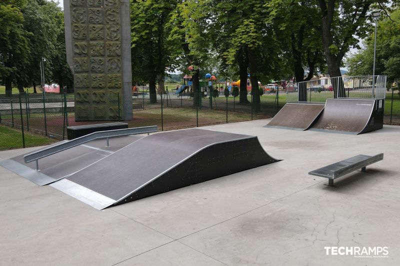 Jumpbox et Funbox - Skatepark Jawor 