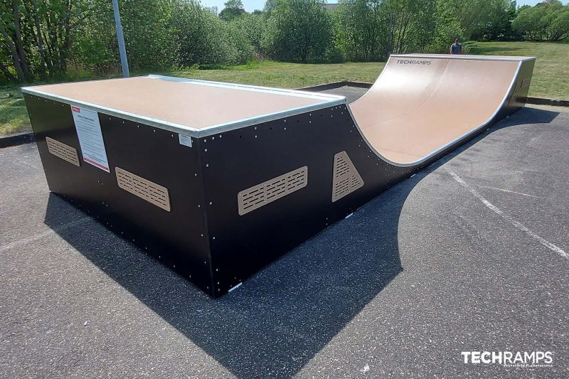 Wooden skatepark