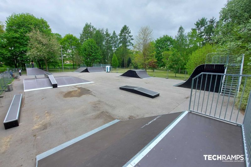 Wooden skatepark Ostrowiec Świętokrzyski