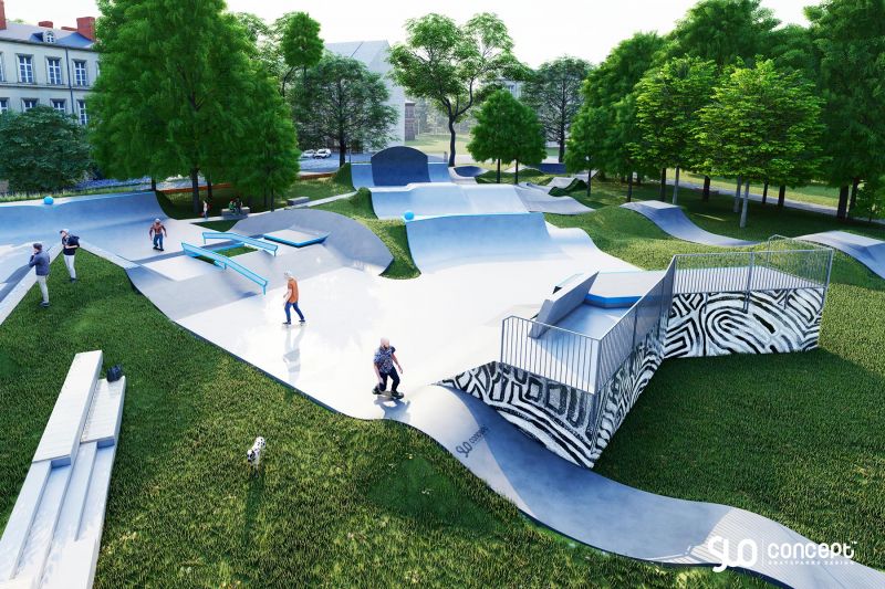 Projekt skateparku Slo Concept