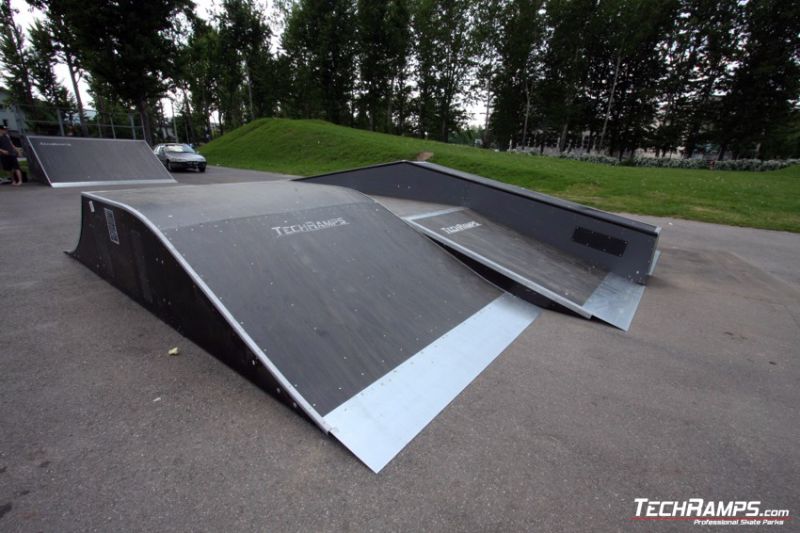 Parque de patinaje modular