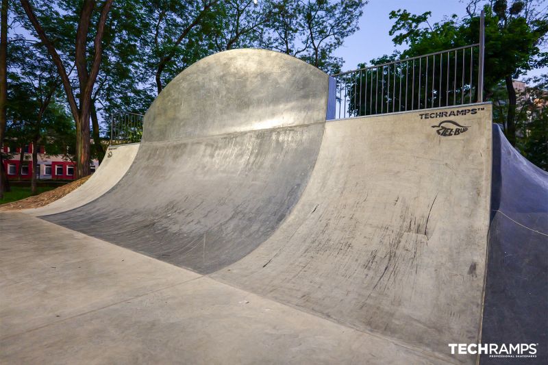 Planlægning og opførelse af skateparker Techramps Skatepark