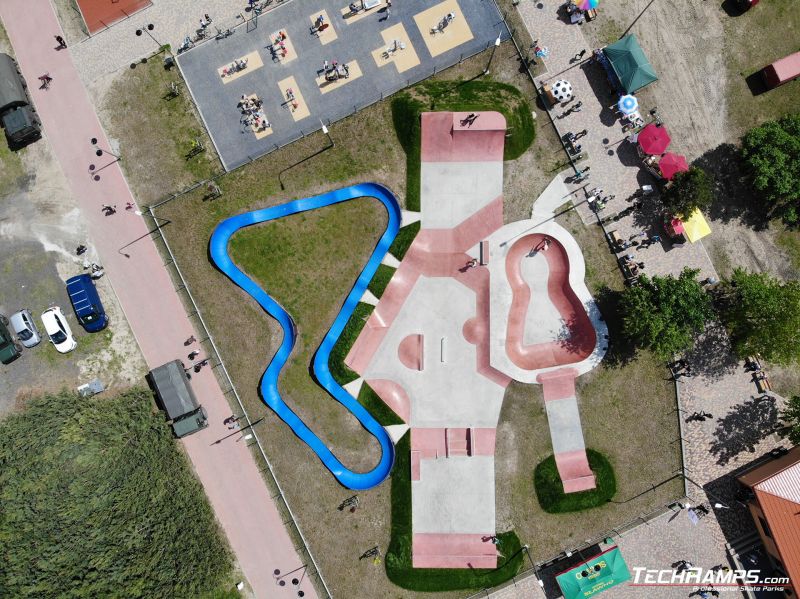 Fotografie z dronu - skatepark Slawno