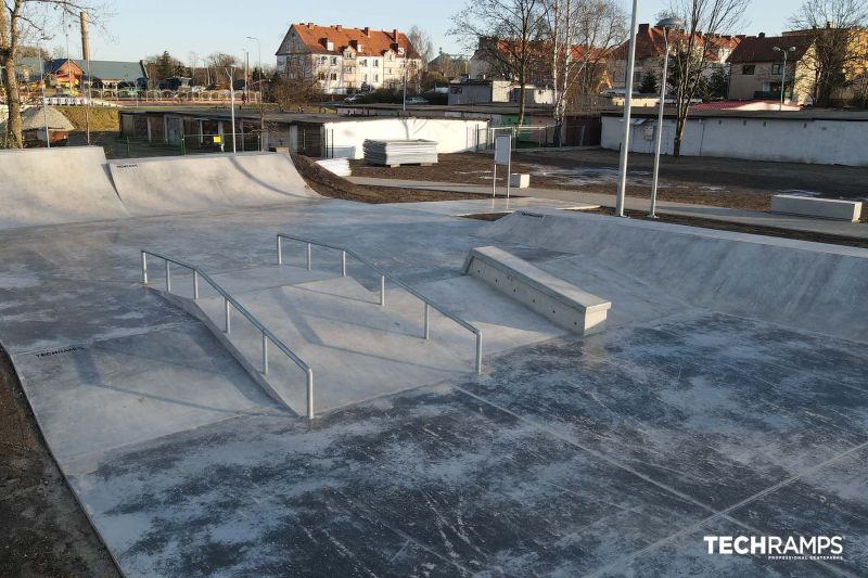 Poręcze i hubby - skatepark 