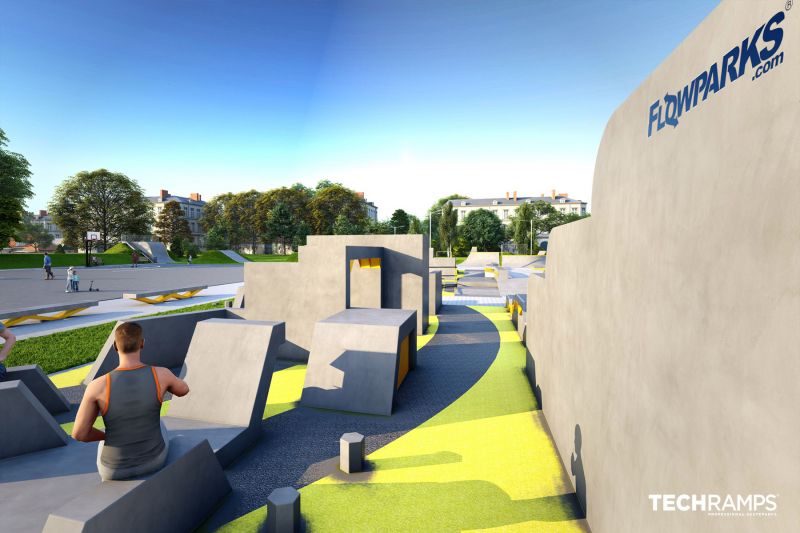 Progetto di skatepark in calcestruzzo - Minsk Mazowiecki