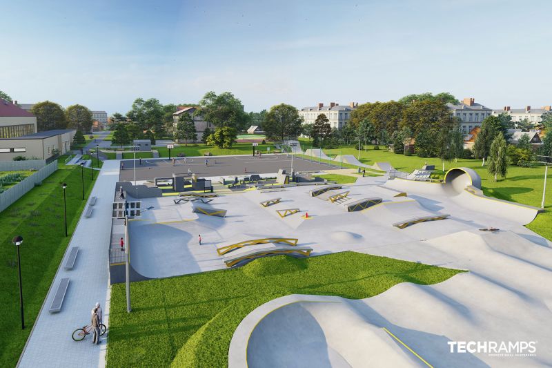 Projekt skateparku betonowego - Mińsk Mazowiecki