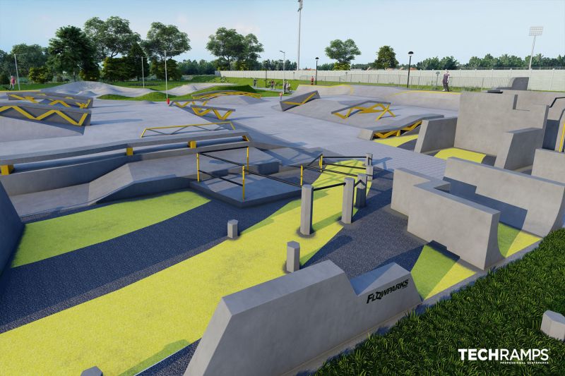 Proyecto de skatepark de hormigón - Minsk Mazowiecki