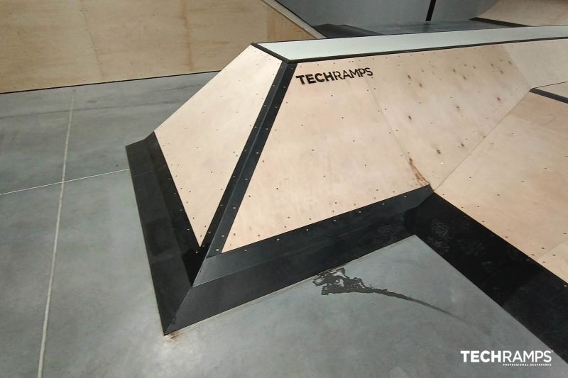 Przeszkody na skateparku Techramps 