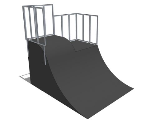 Шипка (Quarter pipe + roll-in)