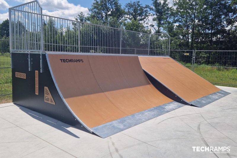 Quater Pipe + Bank Ramp - przeszkody 