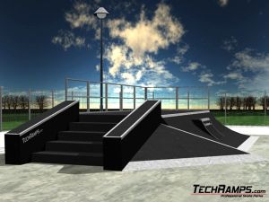 Real 3d skatepark wizual