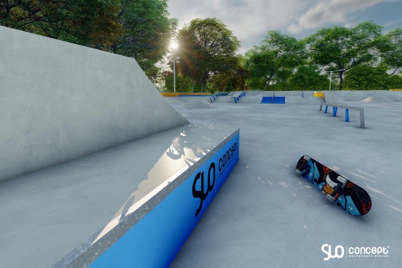 Projekt skateparku betonowego Rybnik