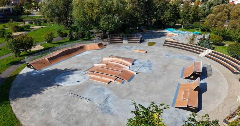 Skatepark Entwurf eines Skateparks