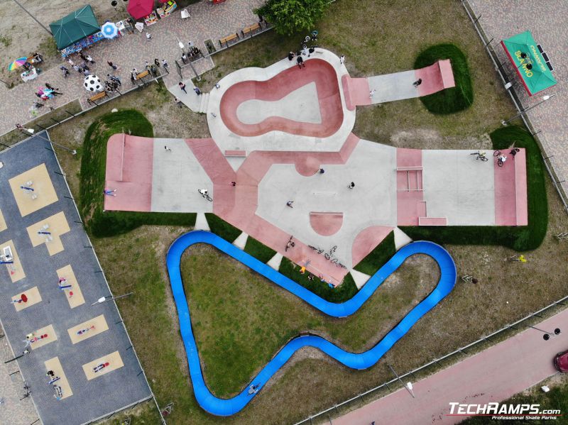 Pumptrack a skatepark Slawno - Techramps Group