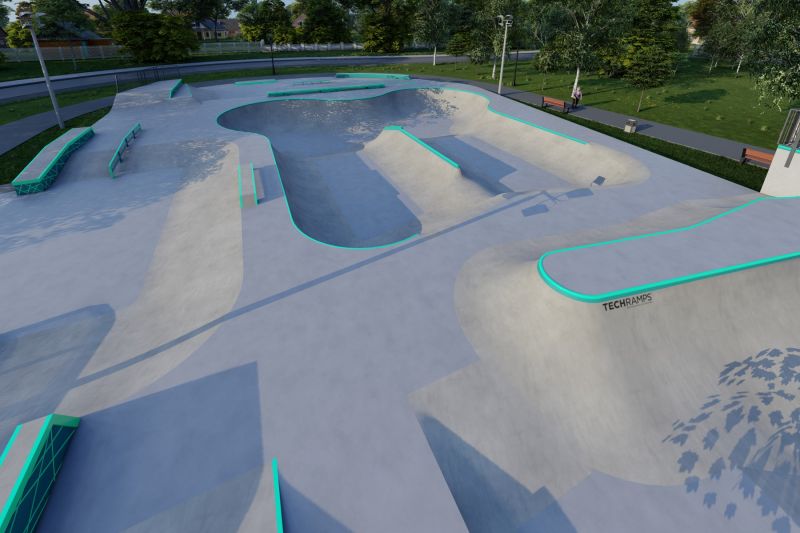 Skatepark af beton