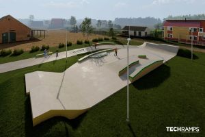 Skatepark betonowy Leszno