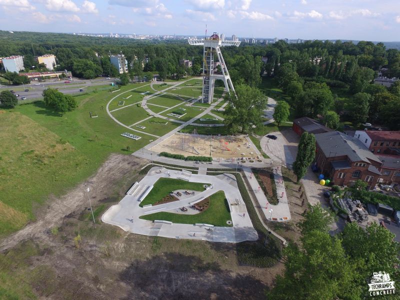 skatepark betonowy w chorzowie