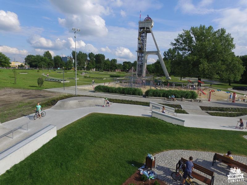 skatepark betonowy w chorzowie