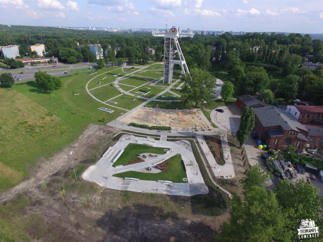 Skatepark Chorzów - betonowy