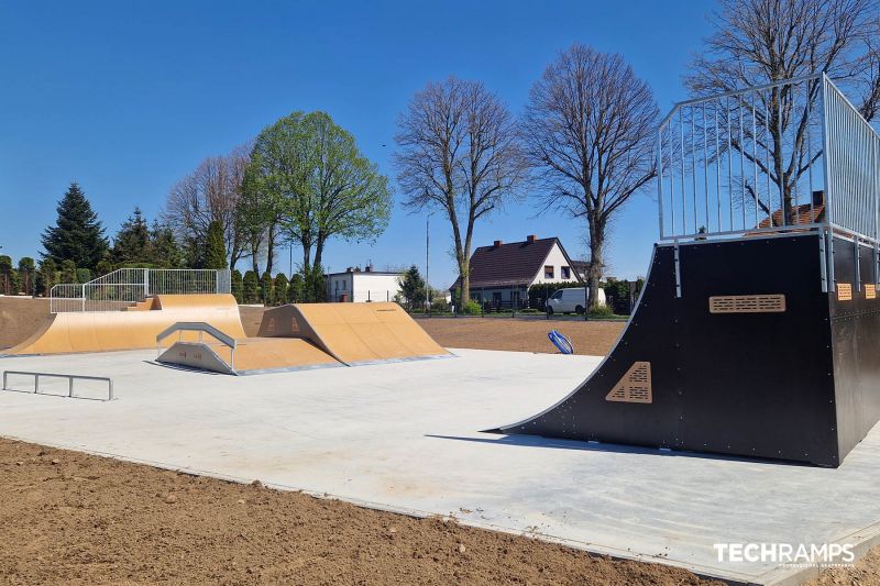 Skatepak en bois 