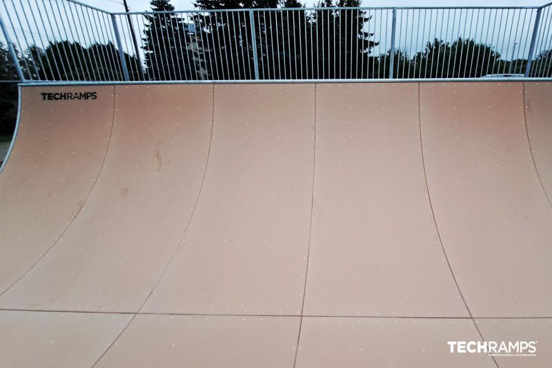 Skatepark réalisé à l'aide d'une technologie modulaire