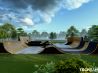 Skatepark na konstrukcji stalowej