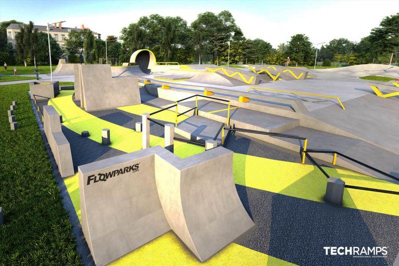 Skatepark-projekt i beton - Minsk Mazowiecki