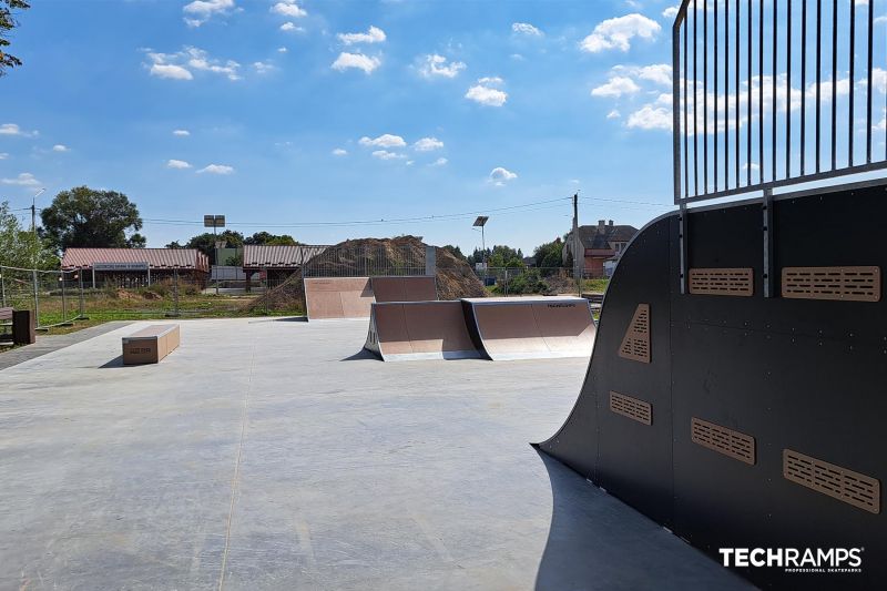 Modulárny skatepark na ulici Sztynwaldzka v Biskupci