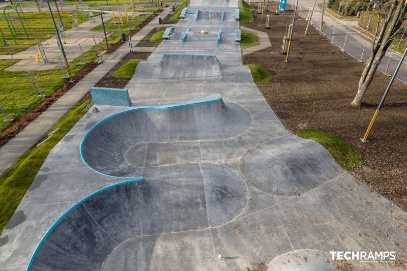 Sekcja park - skatepark Brzeszcze 