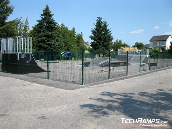 Skatepark w Przasnyszu panorama 