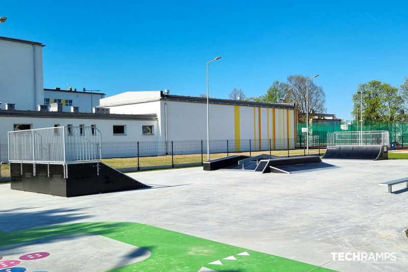 Surface du skatepark 