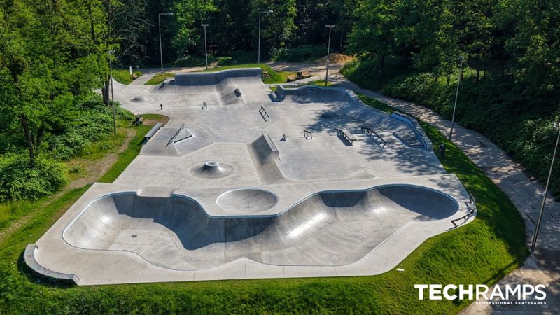 Skatepark betonowy w Rybniku 