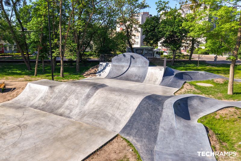 Skateparks en béton Skatepark Techramps