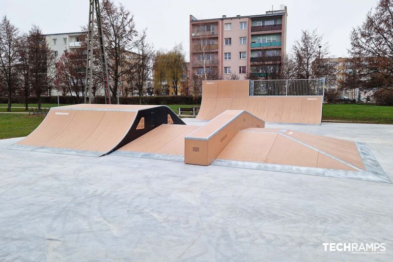 Sprungkasten im Skatepark in Plonsk 