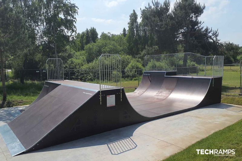 Techramps ξύλινο πάρκο skatepark