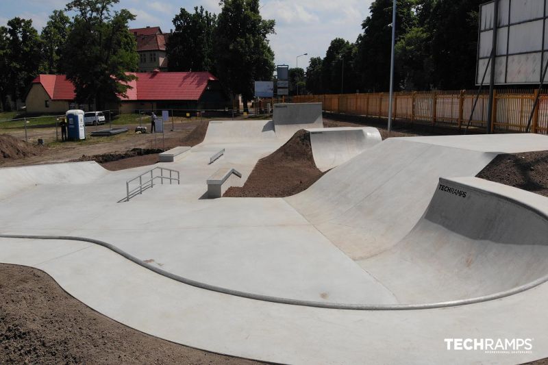 Techramps συγκεκριμένο skatepark