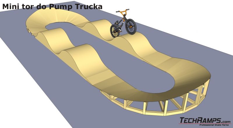 Tor rowerowy do Pump trucka techramps 3