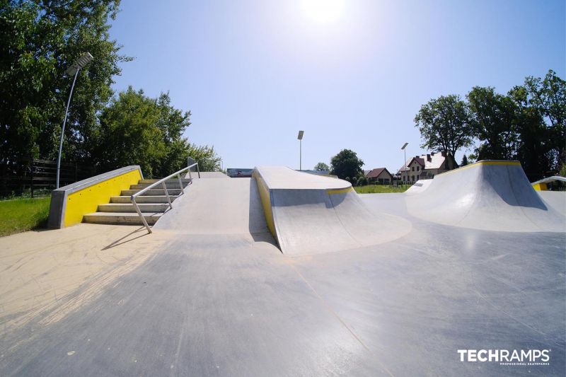 Przeszkody betonowe - skatepark Brzesko 